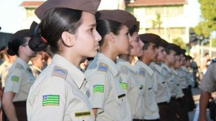 Alunos de Colégio Estadual da Polícia Militar de Goiás. (Foto: Divulgação/Governo de Goiás)