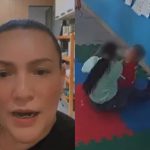 Mãe da criança se pronunciou após o episódio de agressão. (Foto: Redes Sociais) professora