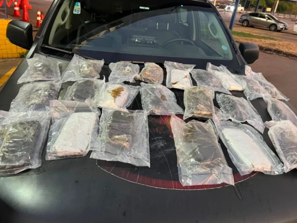 Motorista foi encaminhado com a carga até a Central de Flagrantes. (Foto: Divulgação)