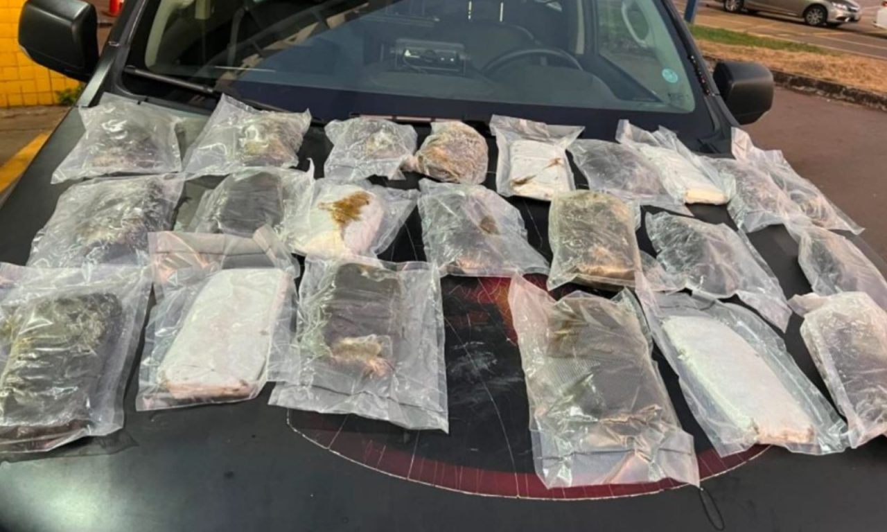 Motorista foi encaminhado com a carga até a Central de Flagrantes. (Foto: Divulgação)