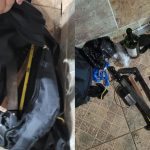 Jovem detido pelo policial estava com uma mochila repleta de objetos perfurocortantes. (Foto: Reprodução)