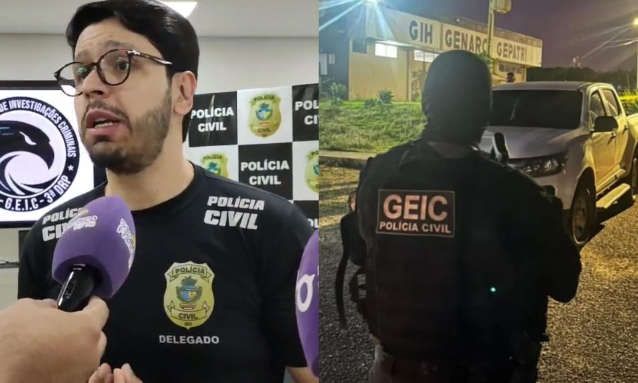 Delegado Marcos Adorno deu mais detalhes a respeito da prisão de suspeito envolvido na invasão a fazenda de Márcio Corrêa (PL). (Foto: Davi Galvão/Divulgação)
