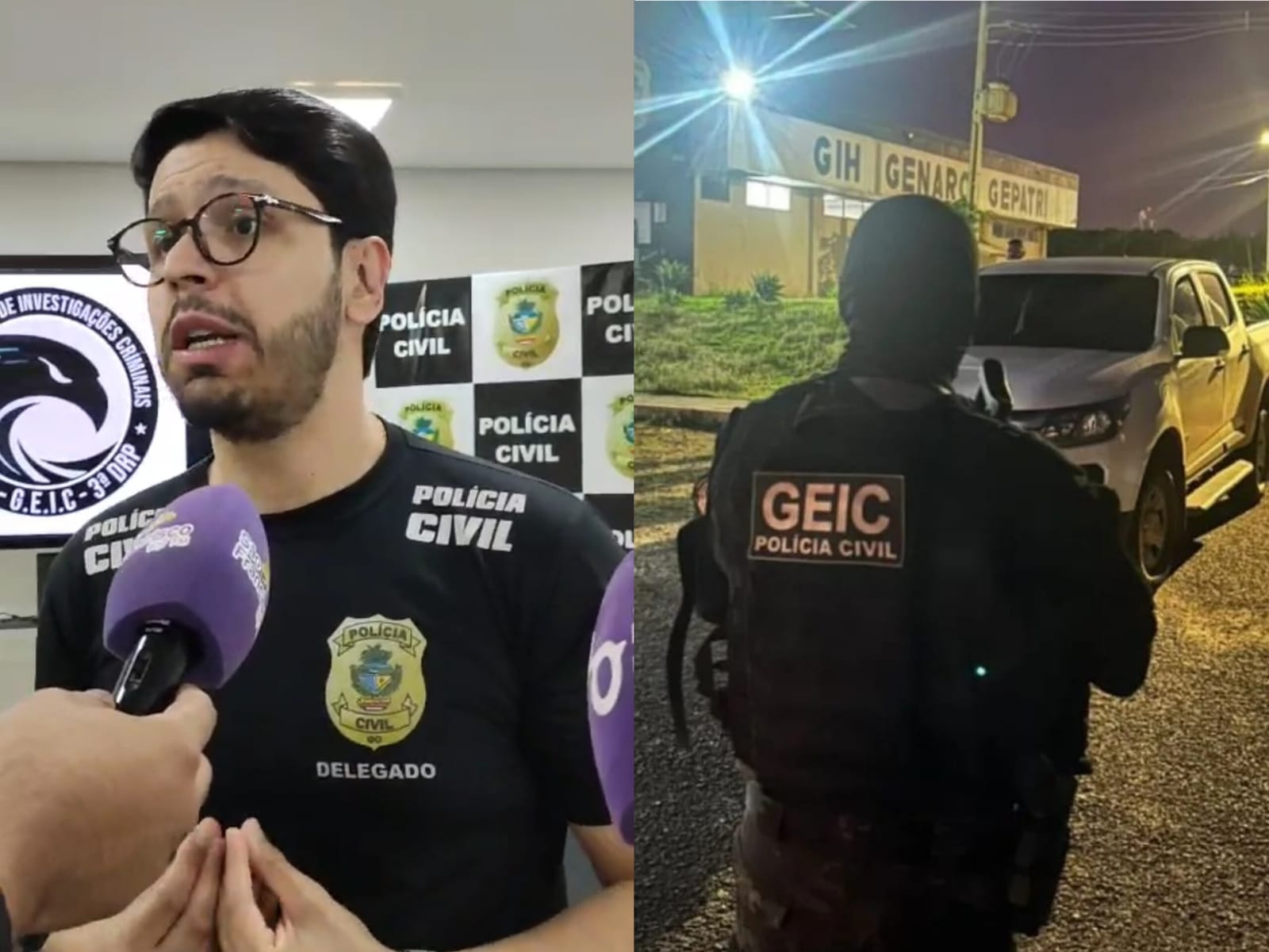 Delegado Marcos Adorno deu mais detalhes a respeito da prisão de suspeito envolvido na invasão a fazenda de Márcio Corrêa (PL). (Foto: Davi Galvão/Divulgação)
