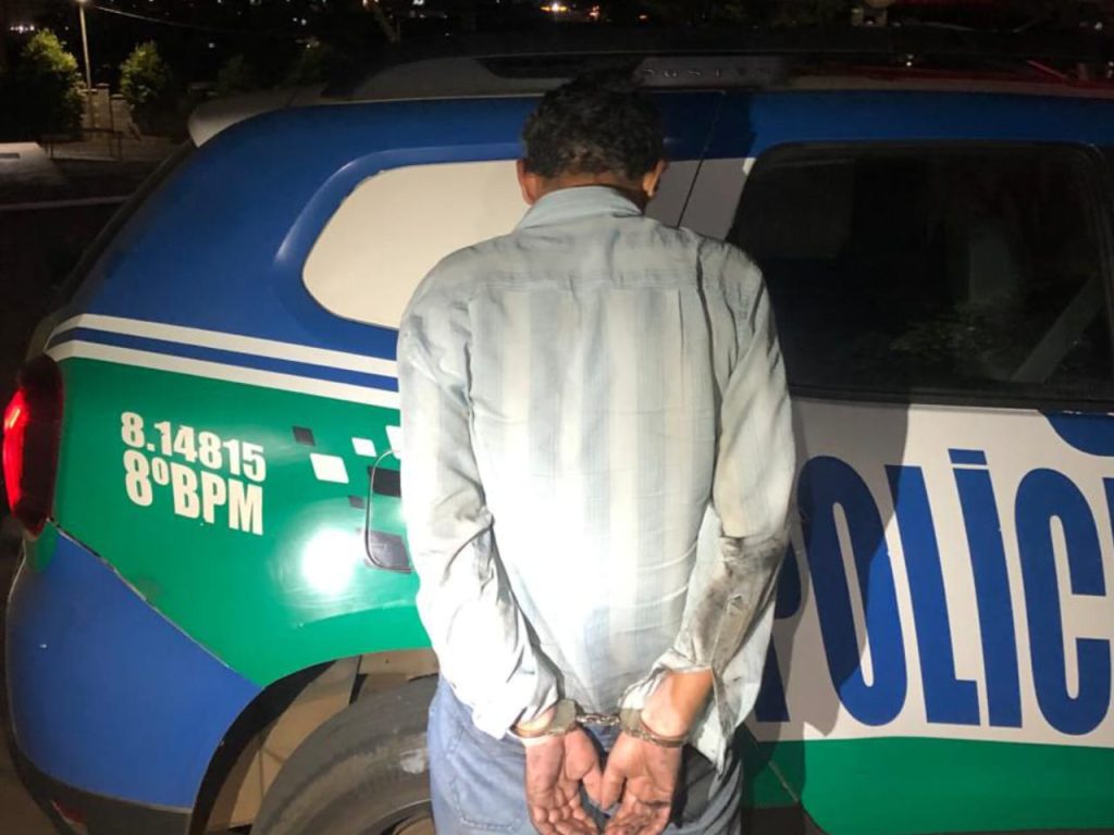 Homem foi preso em flagrante após ameaçar companheira. 9Foto: Reprodução)