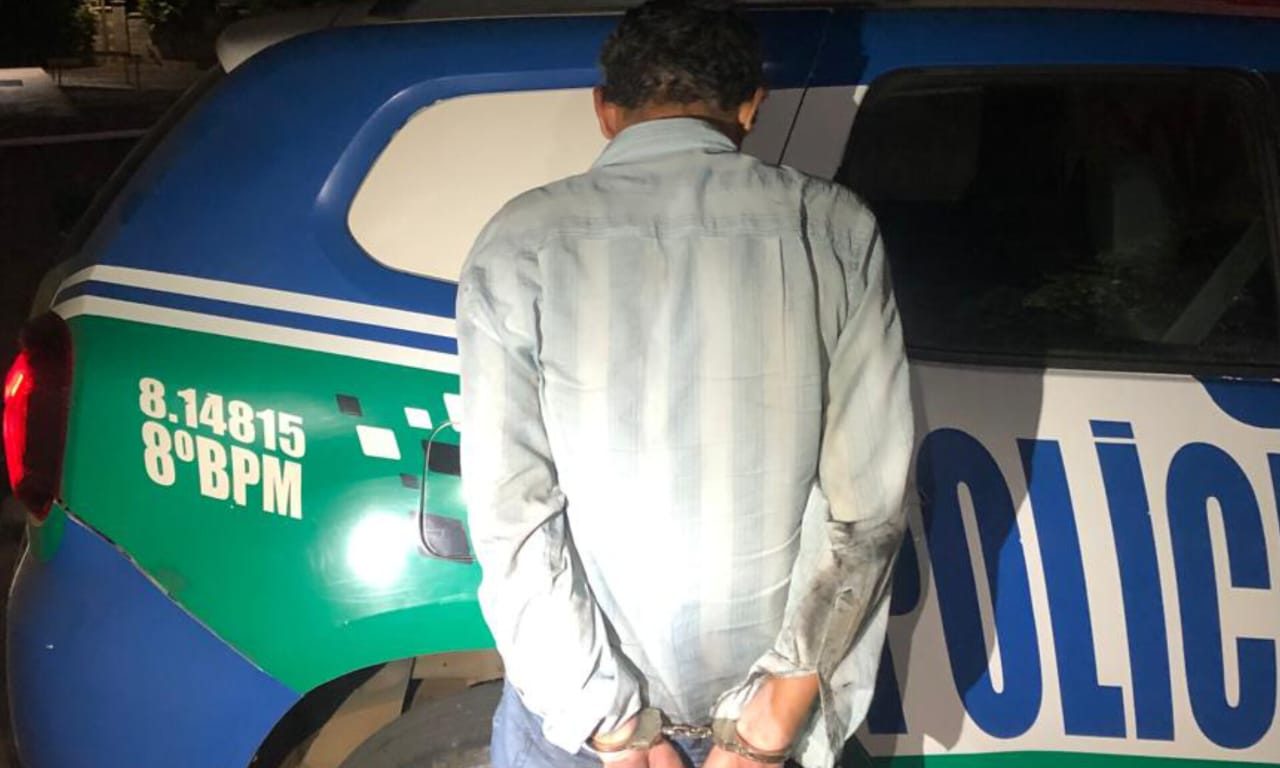 Homem foi preso em flagrante após ameaçar companheira. 9Foto: Reprodução)