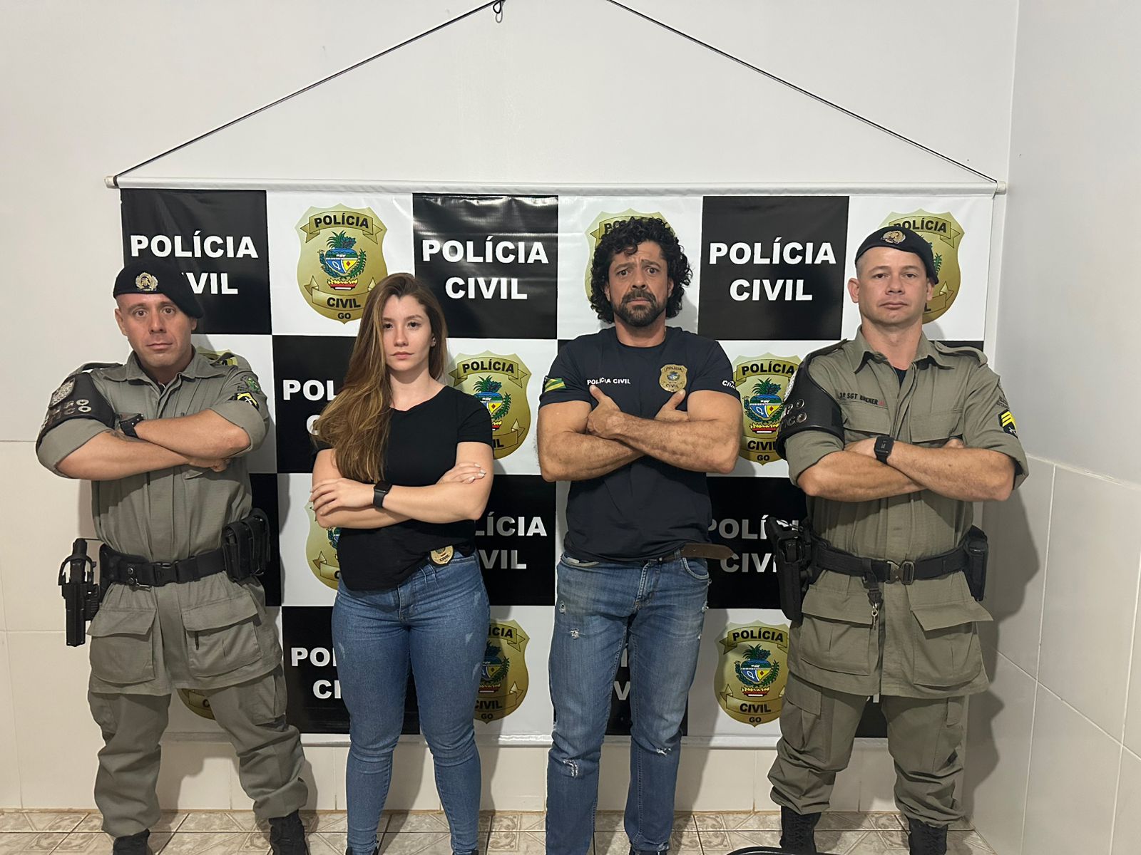 Jovens foram encontrados graças a colaboração entre a delegacia de Goianápolis (Delegado Rodrigo Arana na foto), DPCA e inteligência da PM. (Foto: Divulgação)