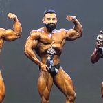Daniel no palco do Amateur Olympia South America Brazil 2025. (Foto: Arquivo Pessoal/@danielnicacio1)