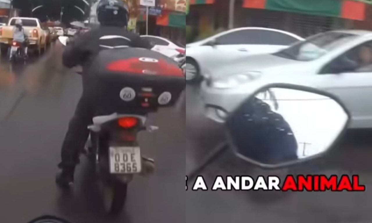 Briga entre motociclistas viralizou na internet. (Foto: @charles_biker)