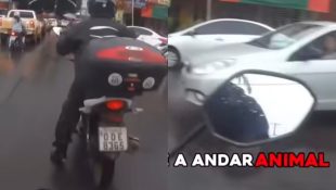 Briga entre motociclistas viralizou na internet. (Foto: @charles_biker)