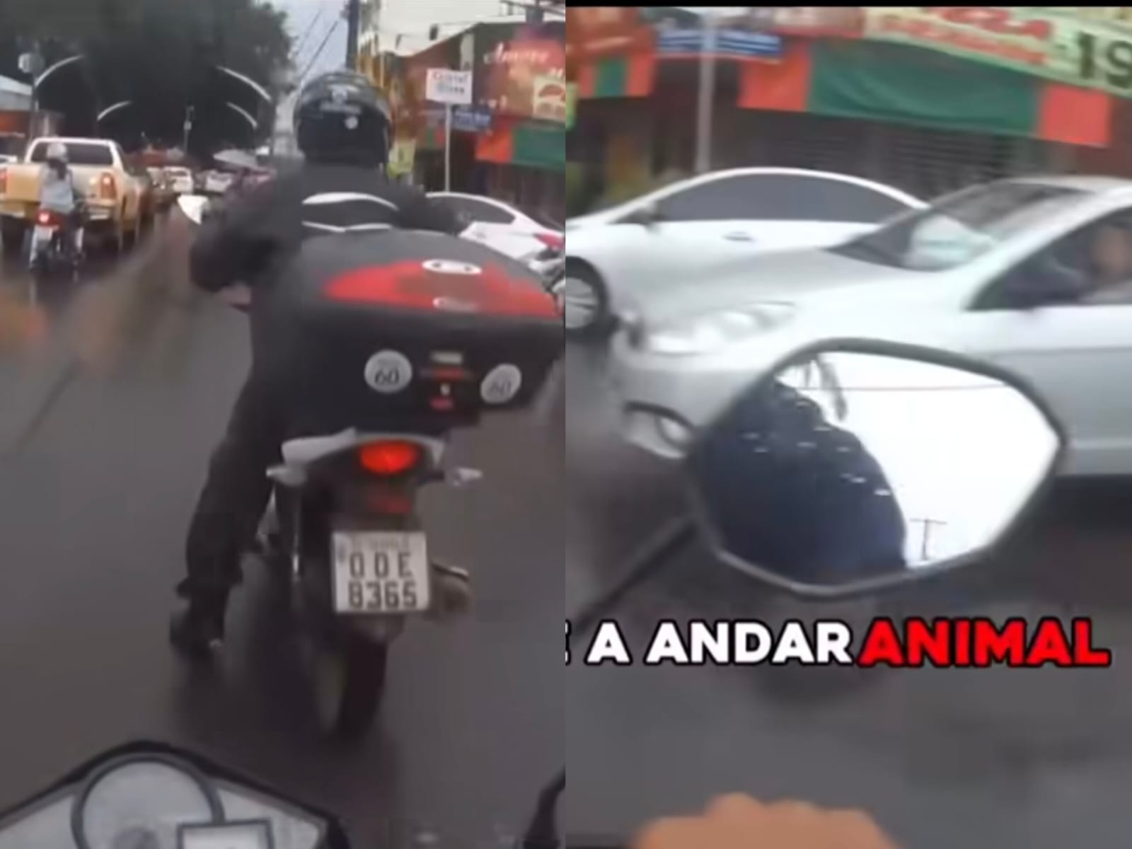 Briga entre motociclistas viralizou na internet. (Foto: @charles_biker)