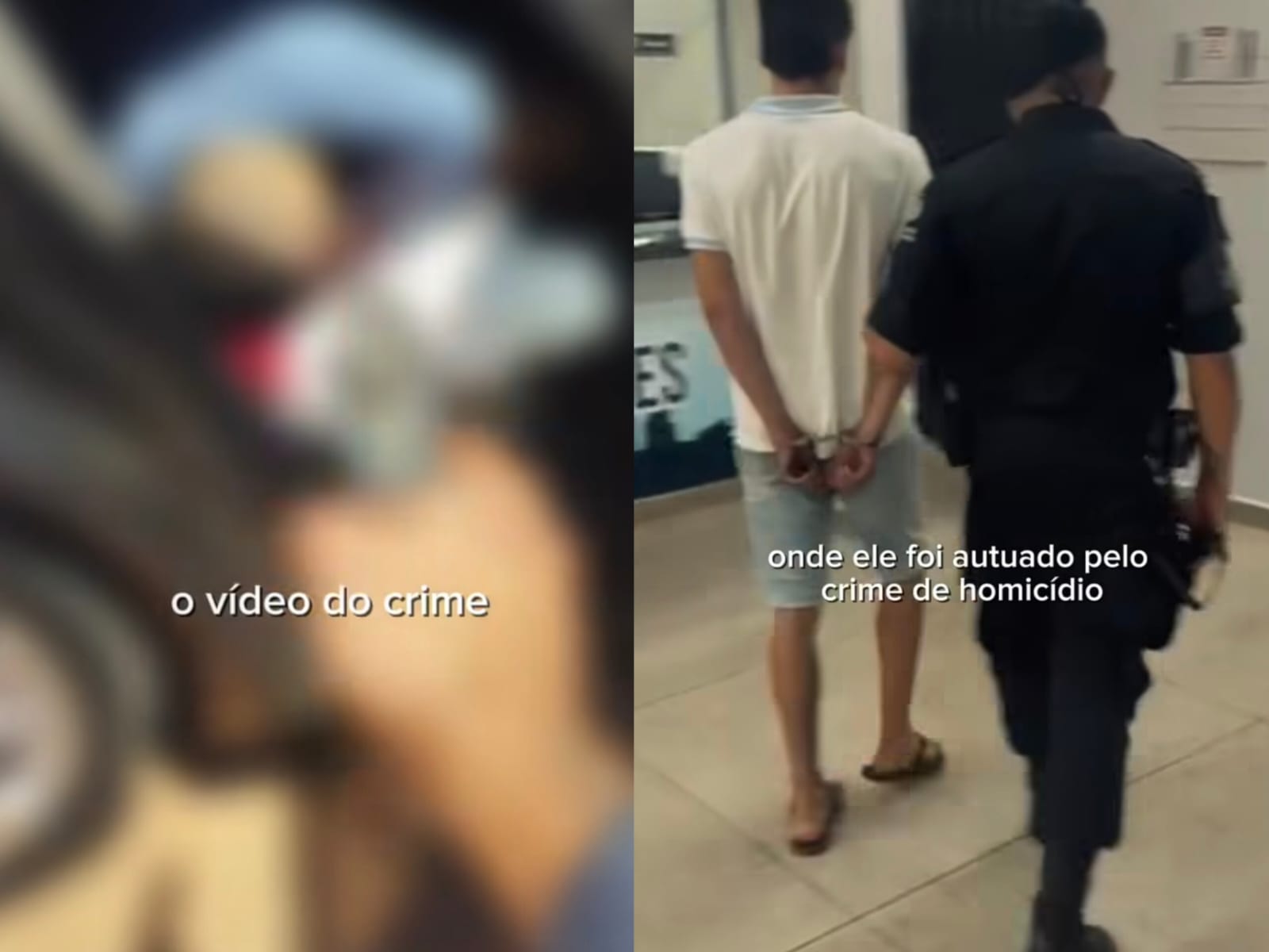 Jovem que matou rapaz para se livrar de dívida com traficante foi preso em flagrante. (Foto: Reprodução)
