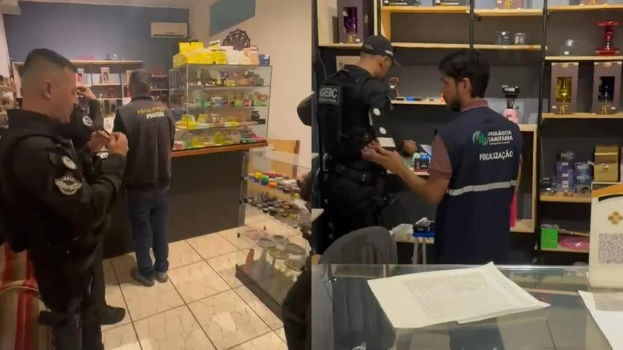 Polícia Civil e Procon realizam operação para combater venda de cigarros eletrônicos em Anápolis