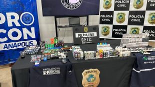 Mais de 200 produtos foram apreendidos em operação contra cigarro eletrônico. (Foto: Divulgação)
