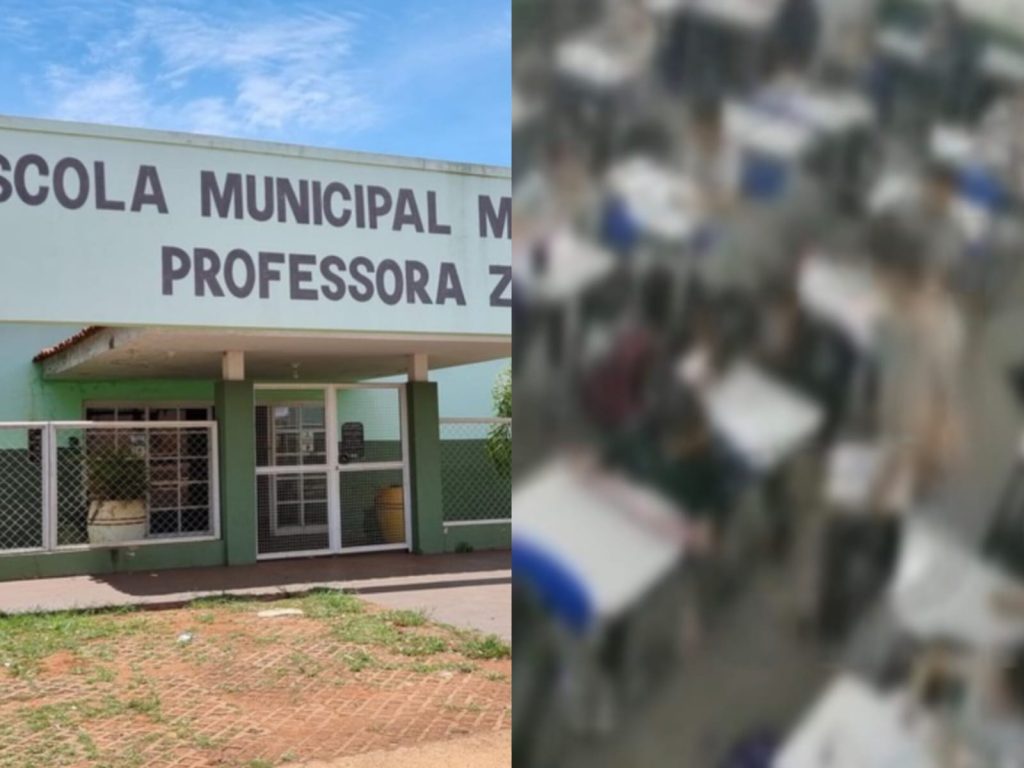 Caso aconteceu na Escola Municipal Militarizada Professor Zelsani. (Foto: Reprodução) professor