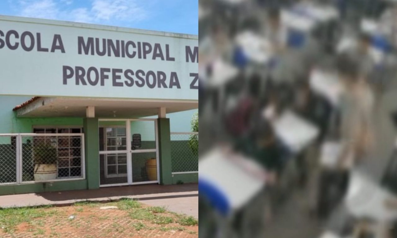 Caso aconteceu na Escola Municipal Militarizada Professor Zelsani. (Foto: Reprodução) professor