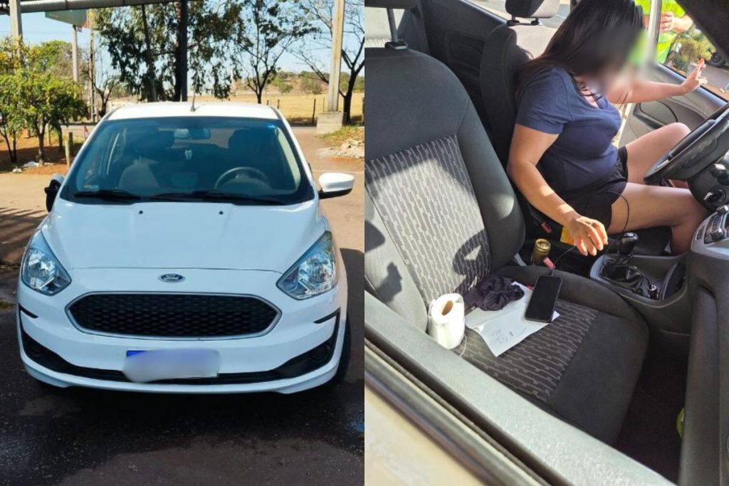 Motorista embriagada é presa após resistir à prisão e tentar desarmar policial em Goiânia