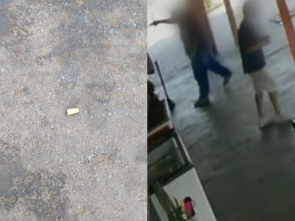 Câmeras de segurança flagraram bêbado abrindo fogo contra idoso em disk cerveja de Aparecida de Goiânia