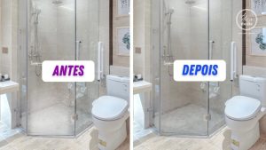 Mistura caseira simples e eficiente para deixar o vidro do box brilhando e sem embaçar