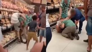 Briga aconteceu dentro de supermercado.