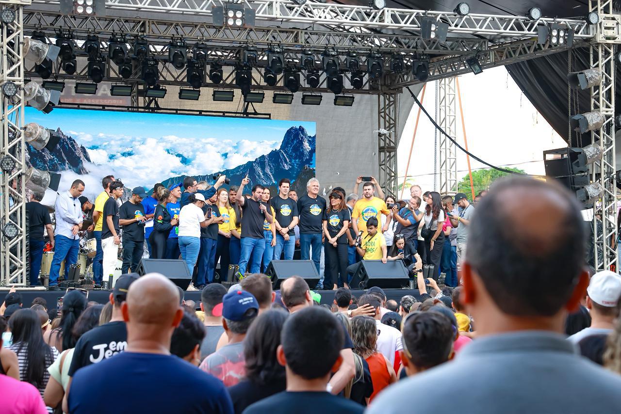 Caiado sobre Marcha para Jesus em Anápolis: “Foram oito anos sem acontecer. Agora quero estar todo ano aqui”