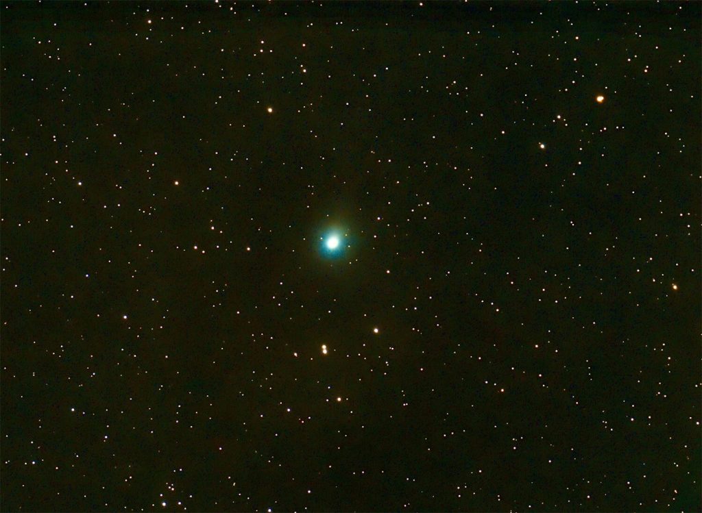 Cometa C/2025 A6 (Lemmon) foi descoberto em 2024. (Foto: Mark Wloch/Spaceweather.com)