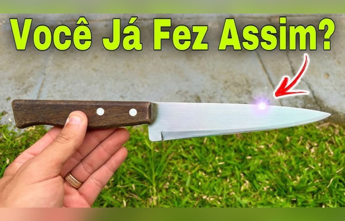 A faca da cozinha perdeu o corte? Basta fazer isso para resolver o problema de forma fácil