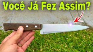 A faca da cozinha perdeu o corte? Basta fazer isso para resolver o problema de forma fácil