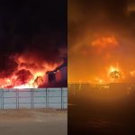 Vídeo mostra incêndio de grandes proporções que assustou moradores em Goiânia