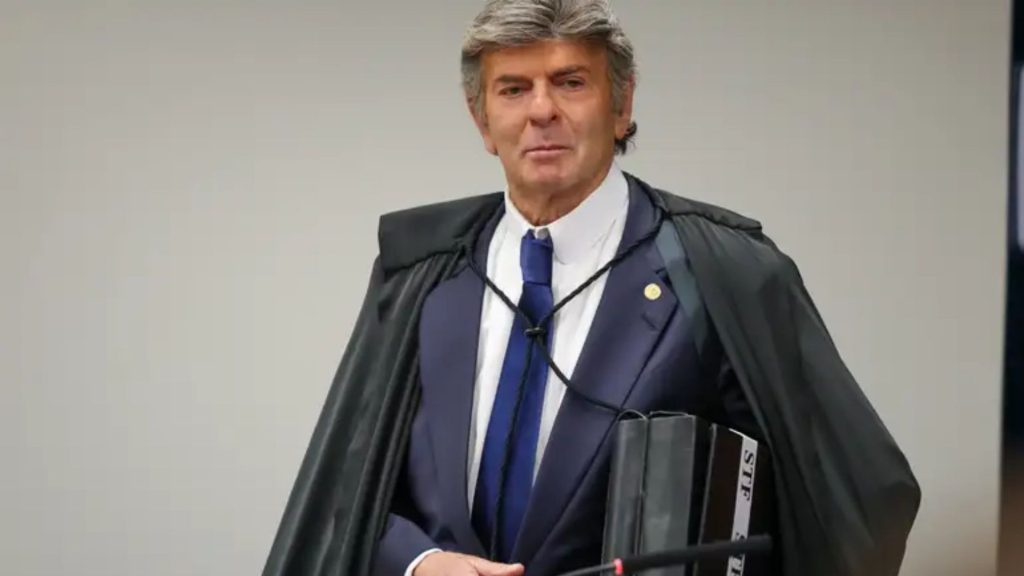 Luiz Fux, ministro do Supremo Tribunal Federal, durante julgamento da trama golpista. (Foto: Fabio Rodrigues-Pozzebom/ Agência Brasil)