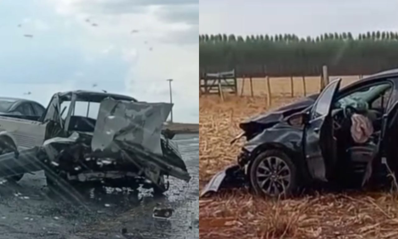 Motorista morreu após grave colisão na GO-338. (Foto: Reprodução/@wellington.marques.77)