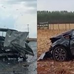 Motorista morreu após grave colisão na GO-338. (Foto: Reprodução/@wellington.marques.77)