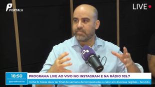 José Fernandes durante programa Live, do Portal 6 com a rádio 105.7 FM. (Foto: Captura de Tela)