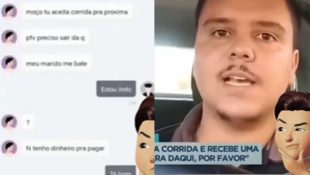 Motorista de aplicativo recebe mensagem de passageira e decide fazer corrida de graça