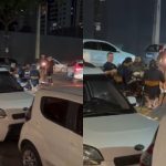 Vídeo viraliza ao mostrar grupo tocando pagode em mesa montada no meio de cruzamento em Anápolis