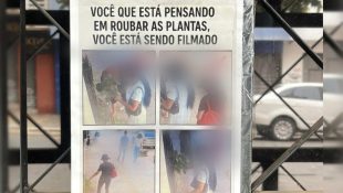 Placa no Centro de Goiânia diverte quem passa e deixa recado: "mural da vergonha"