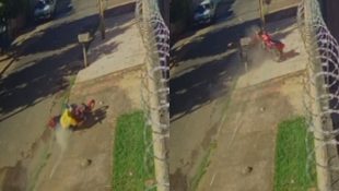 Jovem morre após perder controle de moto e colidir com poste em Caldas Novas; câmera registrou acidente