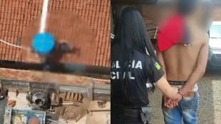 Homem tenta fugir pelo telhado, mas é preso pela Polícia Civil de Rio Verde após denúncia de companheira