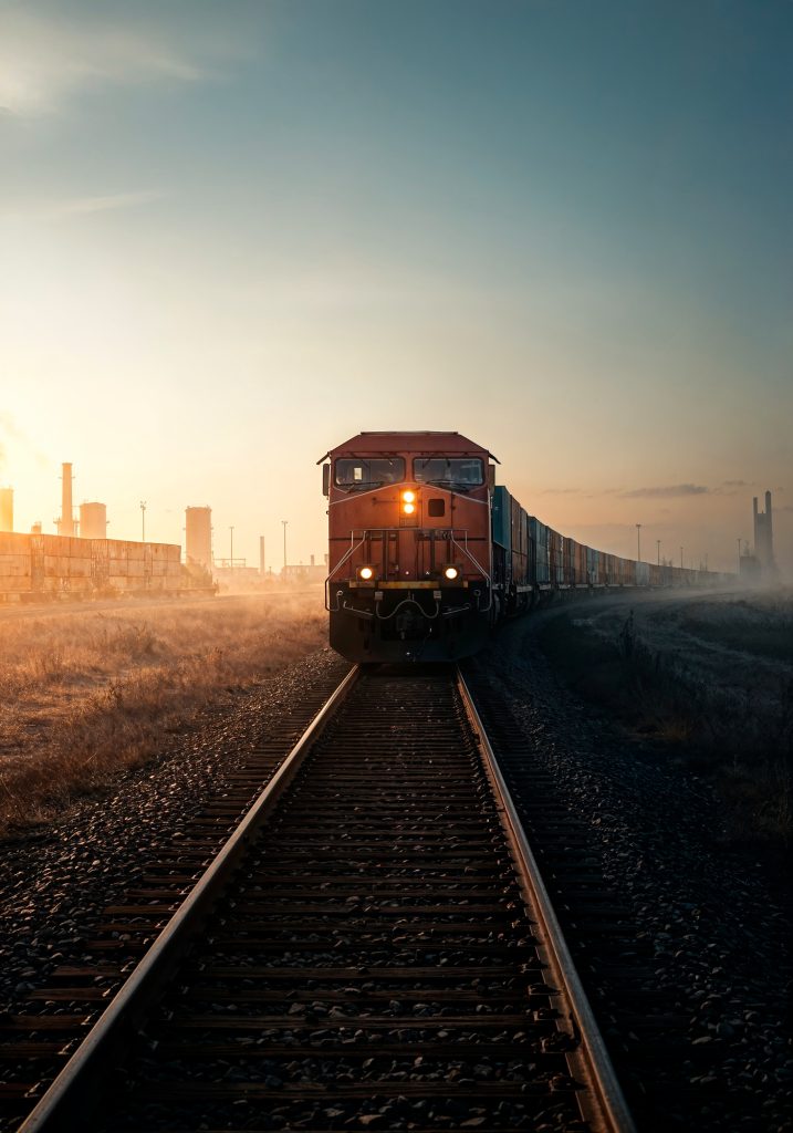 Viagem de trem noturna