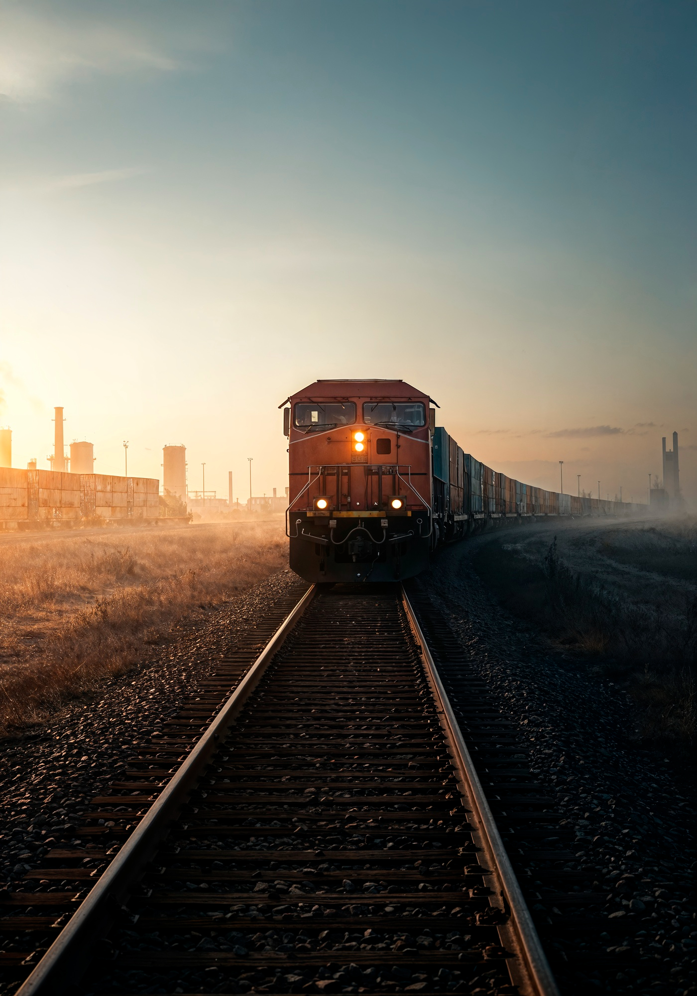 Viagem de trem noturna