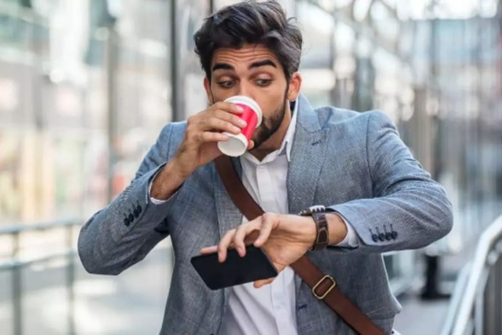 Pessoas com muita pressa