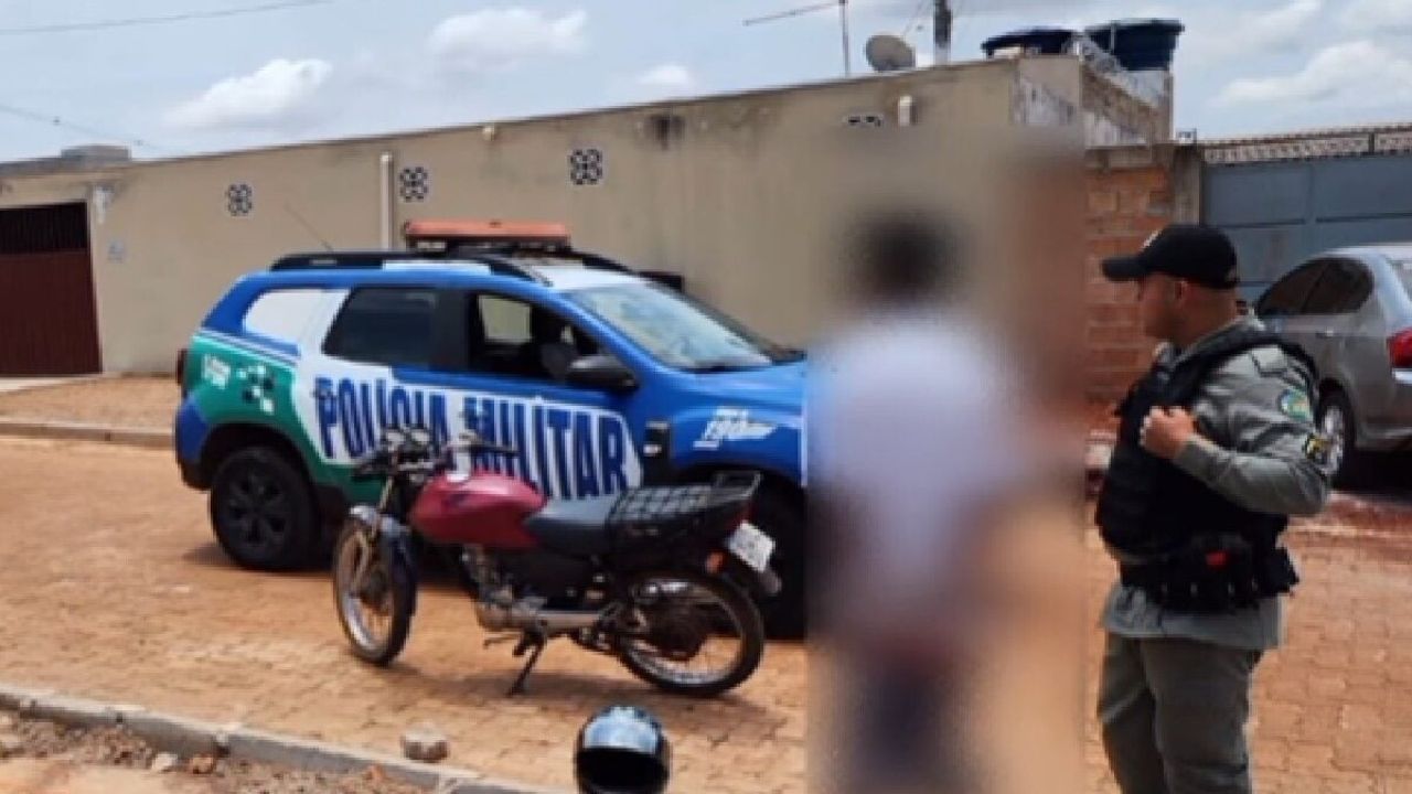 Adolescente de 12 anos é apreendido dirigindo moto e com meio quilo de maconha, em Cristalina