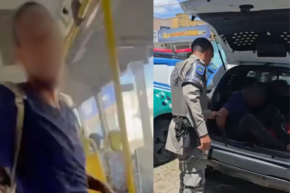 Homem é preso após tocar partes íntimas dentro de ônibus em Goiânia; suspeito tem longo histórico criminal