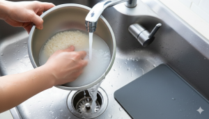 lavar arroz pode ou não