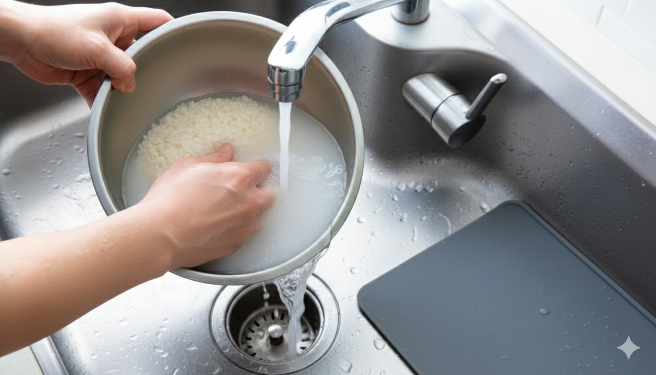 lavar arroz pode ou não