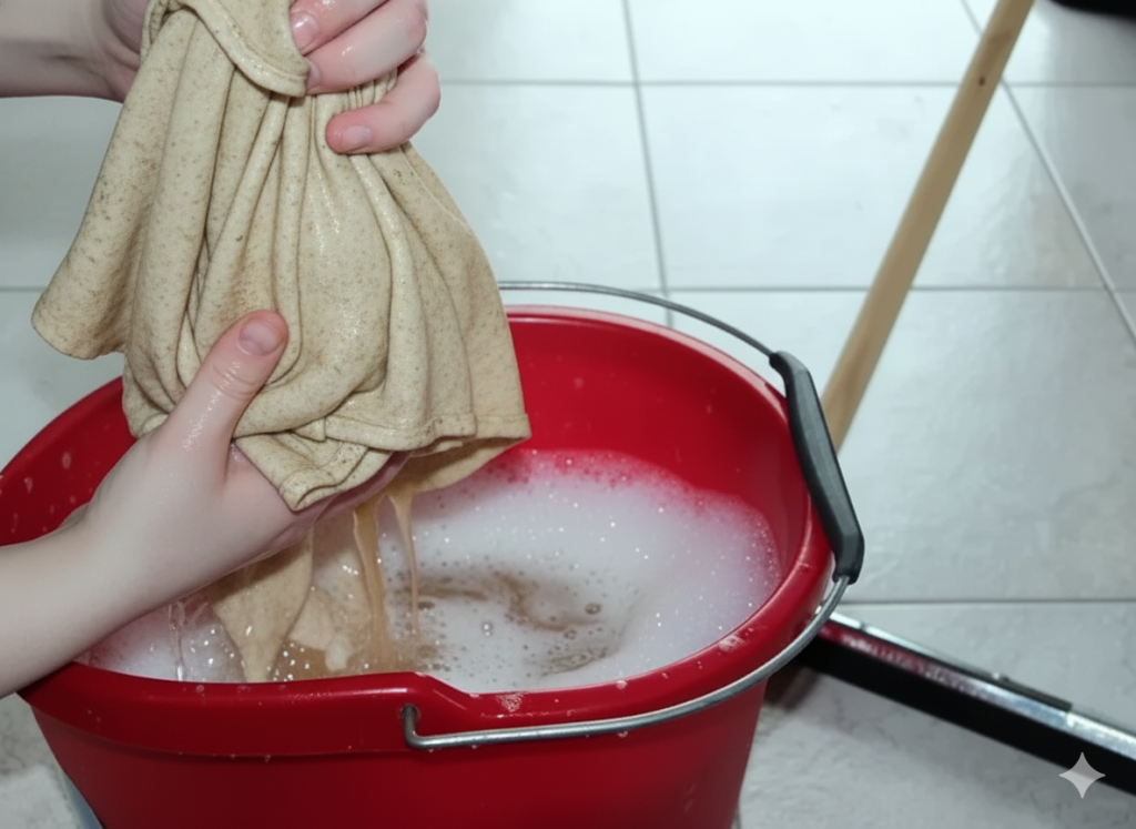 Lavando pano sujo do modo correto