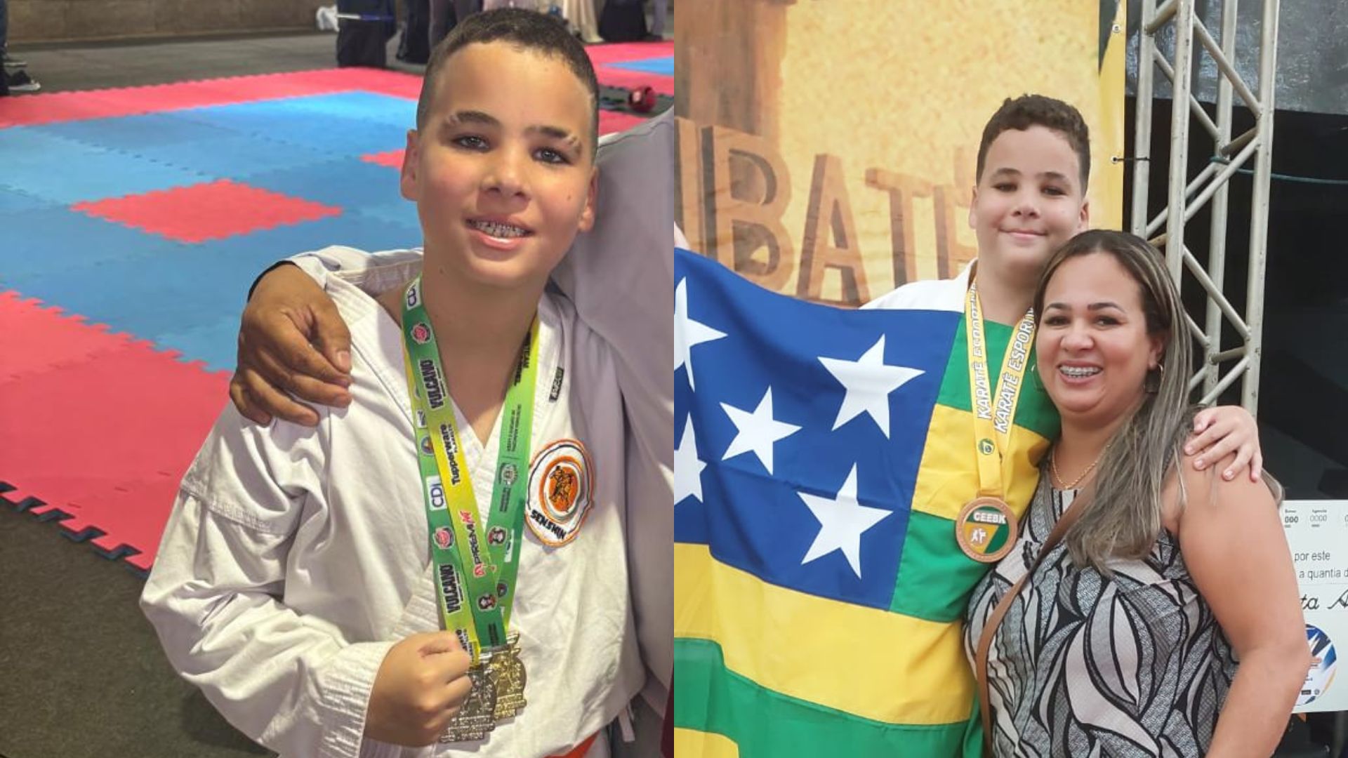 Geovanny Manoel Bosco Teixeira, de 11 anos, irá representar o Brasil no Pan-Americano de Karatê.