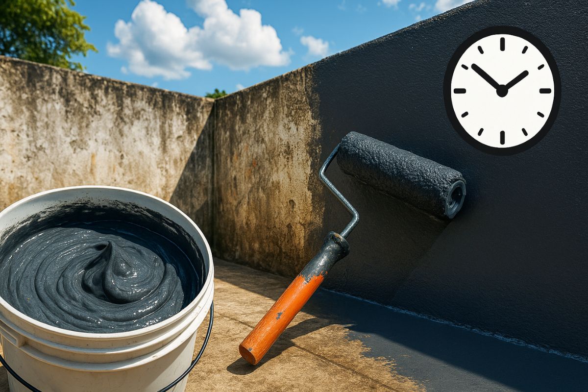 Mistura de cimento com verniz cria tinta caseira que cobre manchas, seca rápido e dura anos