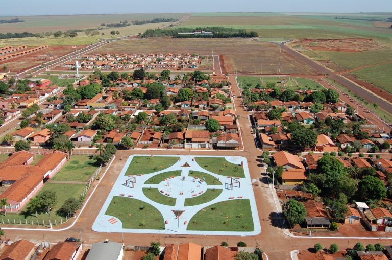Vista aérea da cidade de Turvelândia.
