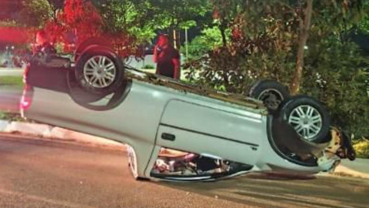 Motorista é preso em Anápolis após capotar carro e apresentar nível altíssimo de álcool no sangue