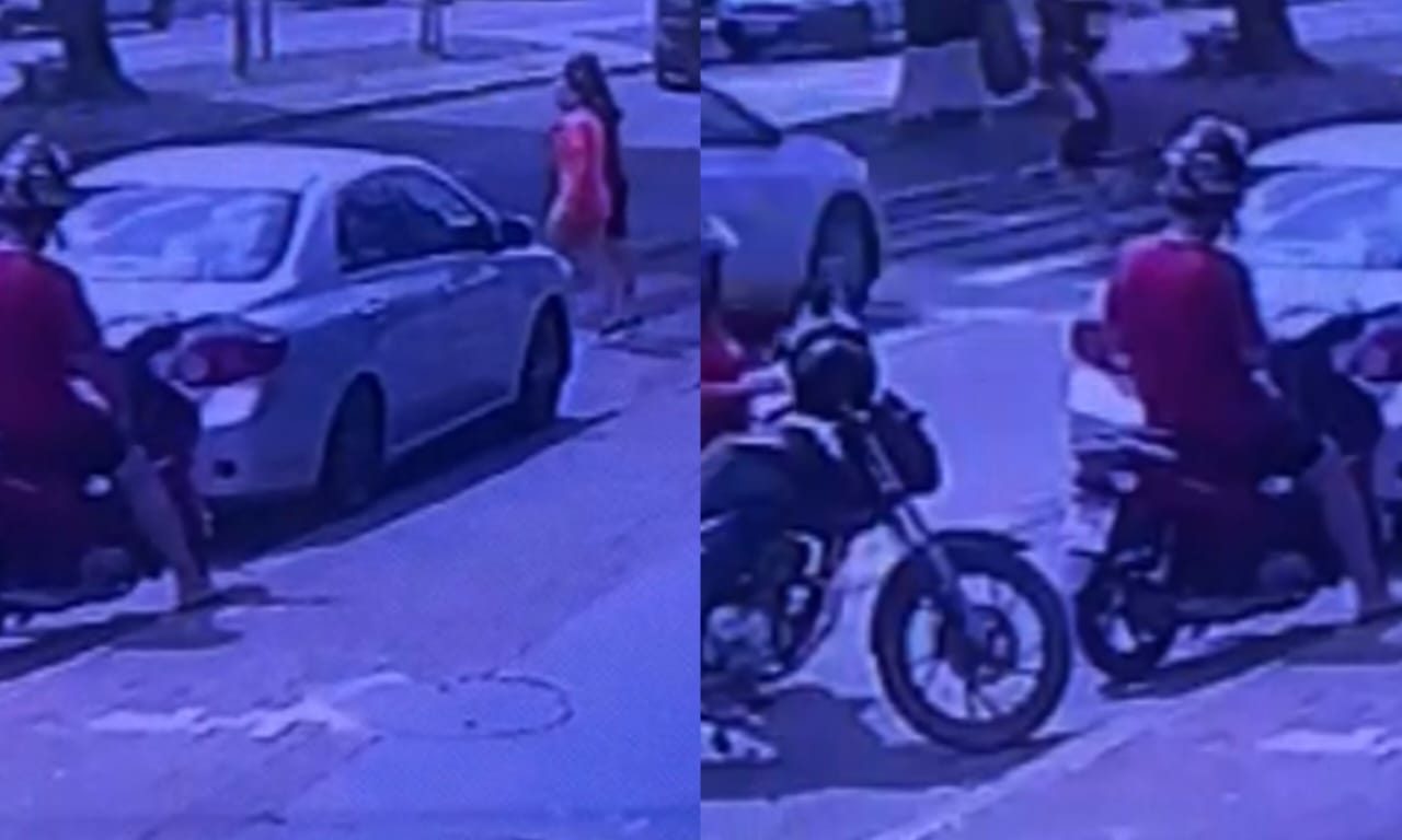 Adolescente foi atropelada enquanto atravessava a faixa de pedestres. (Foto: Reprodução)